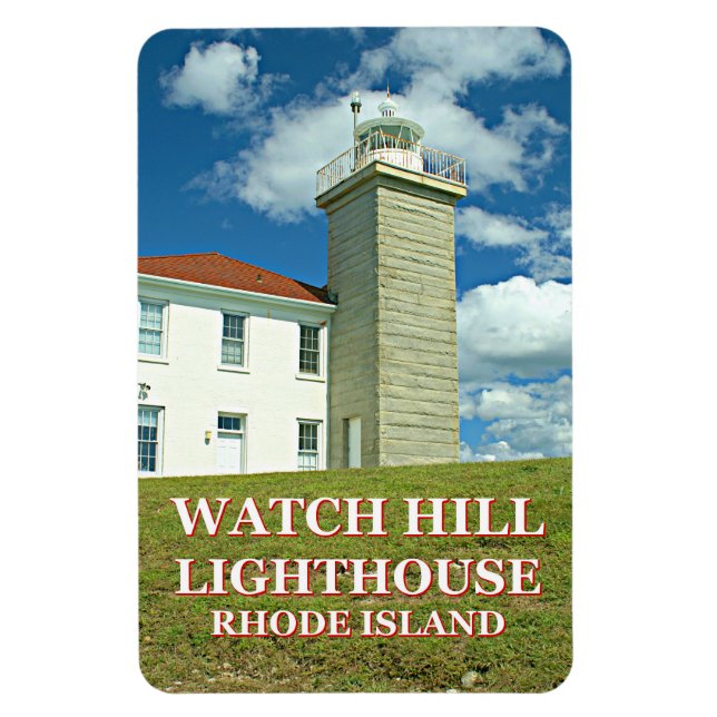 Watch Hill Lighthouse, Rhode Island Photo Magnet (Vertical)