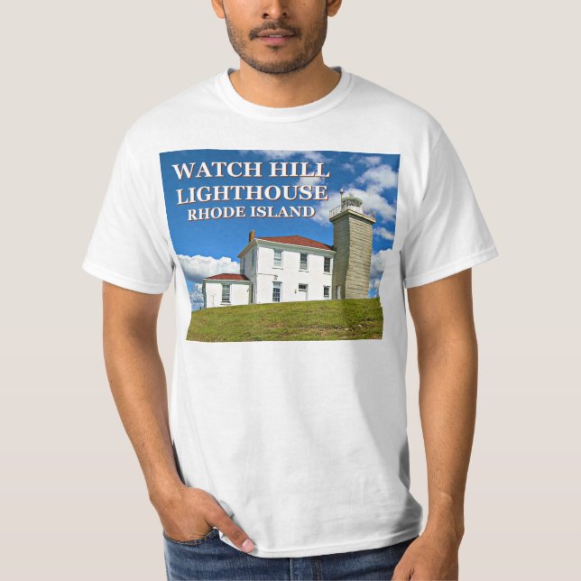 Watch Hill Lighthouse, Rhode Island T-Shirt (Front)