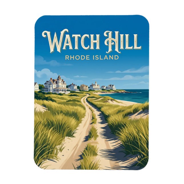 Watch Hill Rhode Island Magnet (Vertical)