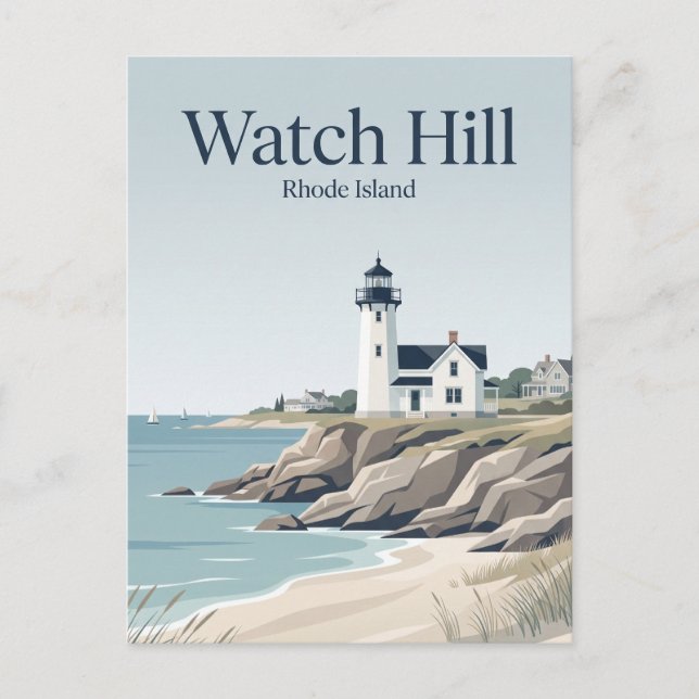 Watch Hill Rhode Island Postcard (Front)