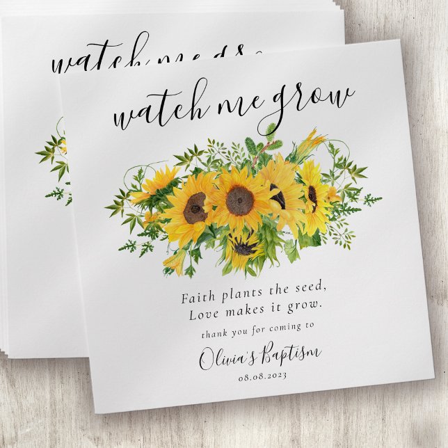 Watch Me Grow Baptism Seed Packet Favour Envelope (Creator Uploaded)