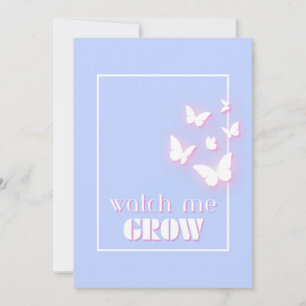 Watch me grow, Motivational, Inspirational, Preppy Holiday Card