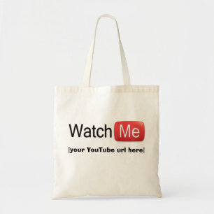 Watch Me on YouTube (Basic) Tote Bag