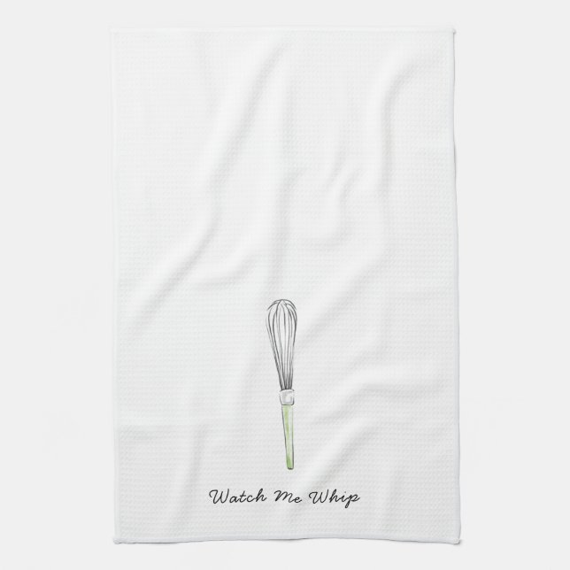 Watch Me Whip Tea Towel (Vertical)