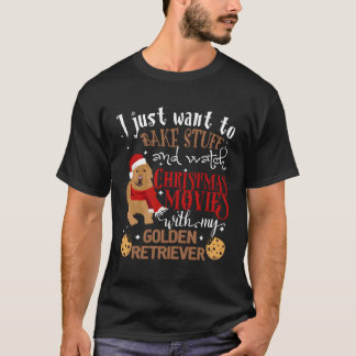 Watch Movies With My Golden Retriever Dog Lover Fo T-Shirt