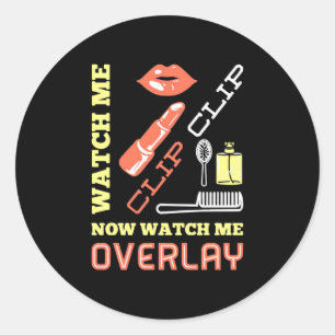 Watch Nail Artist Overlay Classic Round Sticker