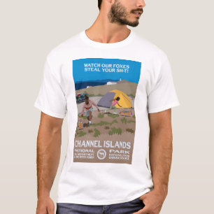 Watch our foxes steal your stuff! - Channel Island T-Shirt