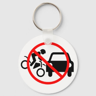 Watch Out For Motorcycles Key Ring