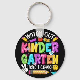 Watch Out Kindergarten Here I Come 1st Grade Back Key Ring