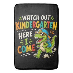 Watch Out Kindergarten Here I Come Dino Bath Mat