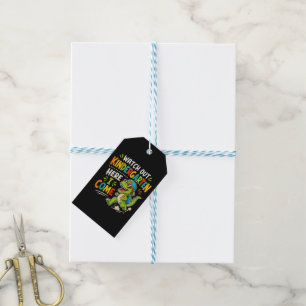 Watch Out Kindergarten Here I Come Dino Gift Tags