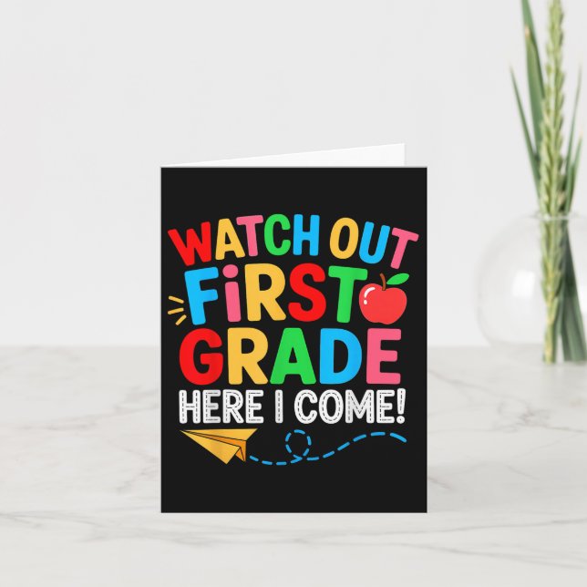 Watch Out Kindergarten Here I Come Future Cl Of 20 Card (Front)