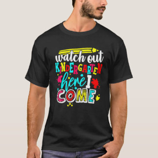 Watch Out Kindergarten Here I Come Peace Out Pre-K T-Shirt