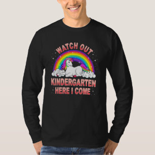 Watch Out Kindergarten Here I Come Unicorn Back To T-Shirt