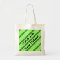 Watch out!!! New Driver! Green Car Tote Bag