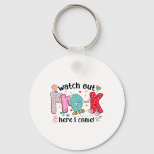 Watch Out Pre-k Here I Come Back To School Boys Gi Key Ring
