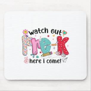 Watch Out Pre-k Here I Come Back To School Boys Gi Mouse Mat