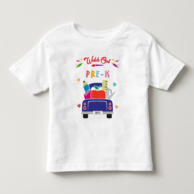 Watch Out Pre-K Kids Shirt (Front)