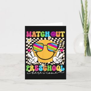 Watch Out Preschool Back To School Teacher Boys Gi Card