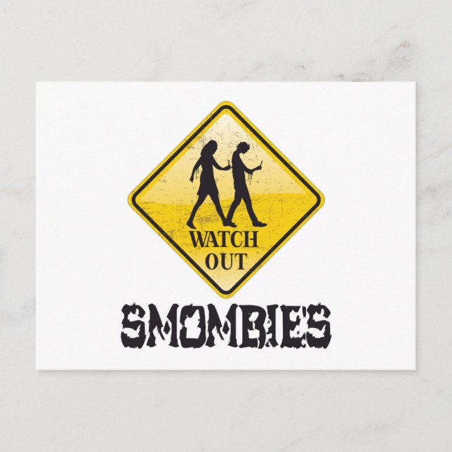Watch out Smombies Postcard (Front)