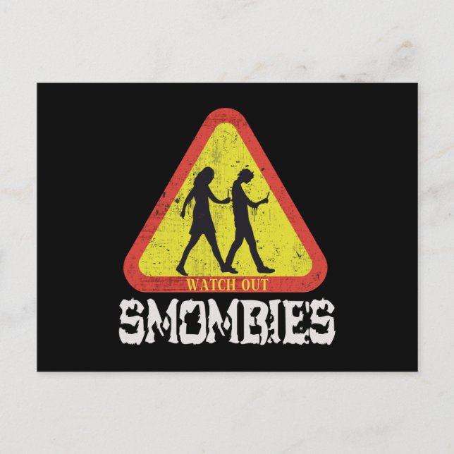 Watch out Smombies Postcard (Front)