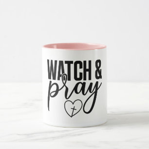 Watch & Pray Wraparound Design Ceramic Mug