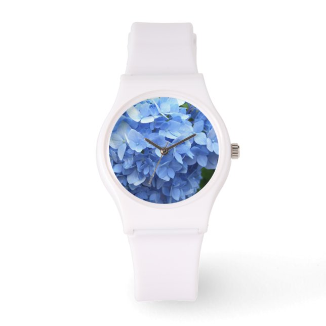 Watch - Sporty - Blue Hydrangea (Front)