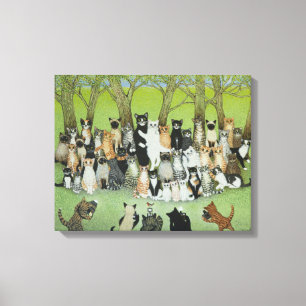 Watch the Birdie Canvas Print
