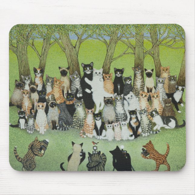 Watch the Birdie Mouse Mat (Front)