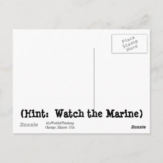 WATCH THE MARINE (1951) POSTCARD