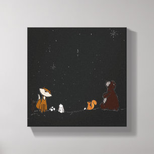 Watch the Stars Stretched Canvas Print