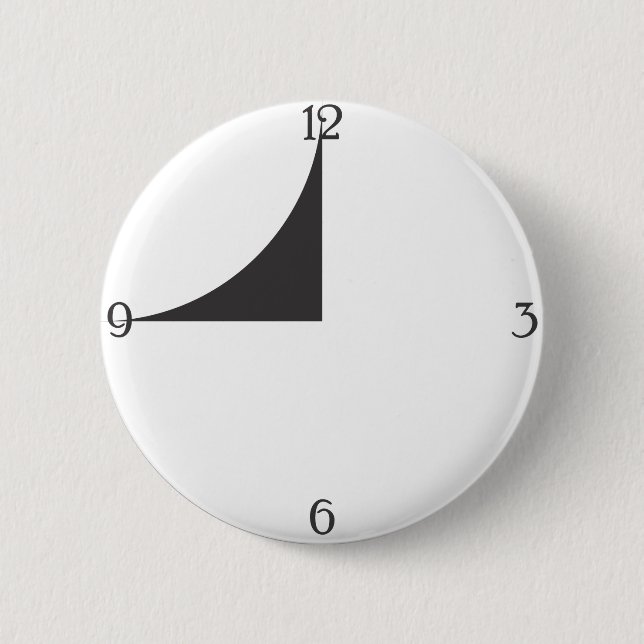 Watch the Watch, wall clock 6 Cm Round Badge (Front)