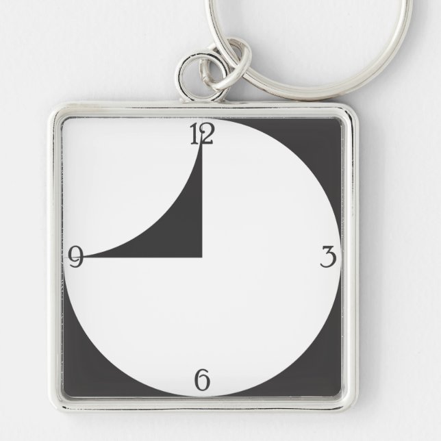 Watch the Watch, wall clock Key Ring (Front)