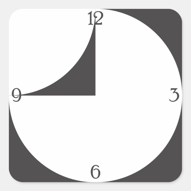 Watch the Watch, wall clock Square Sticker (Front)