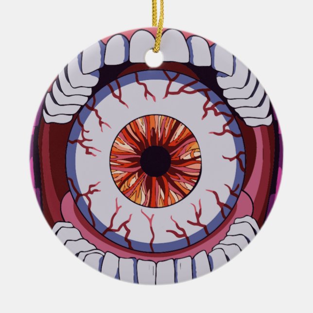 Watch What You Say Ceramic Tree Decoration (Front)