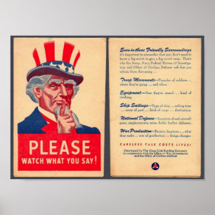 Watch what you say Poster