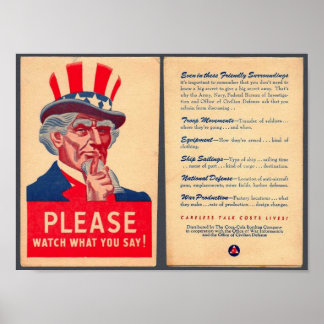 Watch what you say Poster