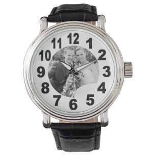 Watch with Large Numbers & Your Image
