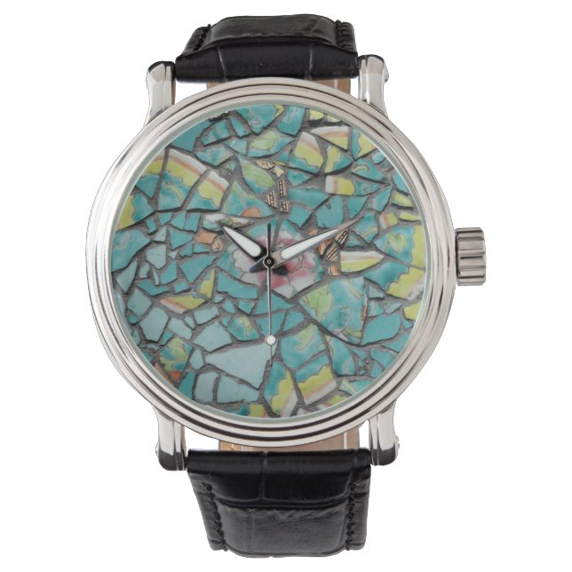 Watch with mosaic design (Front)