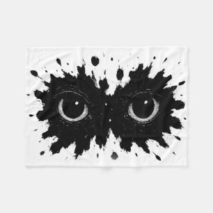 Watcher in the Ink: Eye‑Blot Sigil Fleece Blanket