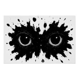 Watcher in the Ink: Eye‑Blot Sigil Poster