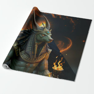Watcher of the Afterlife – Anubis.  Wrapping Paper