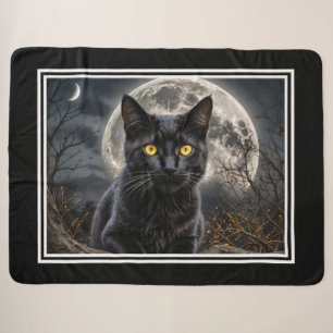 Watcher of the Hollow – Eyes Beneath the Moon Sherpa Blanket
