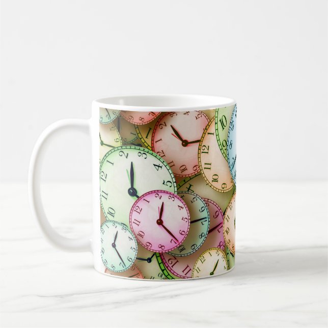 Watches Clocks Office Work School Club Shop Coffee Mug (Left)