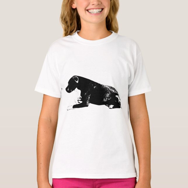 Watchful Calm Under Falling Leaves T-Shirt (Front)
