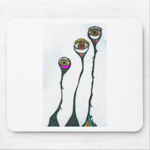 Watchful Eyes, who is watching you? Surrealistic Mouse Mat