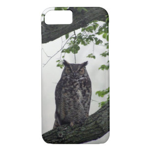 Watchful Great Horned Owl iPhone / iPad case
