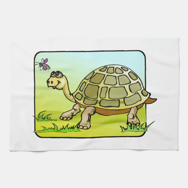 Watchful Turtle Tea Towel (Horizontal)