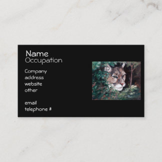 Watching Cougar Business Card