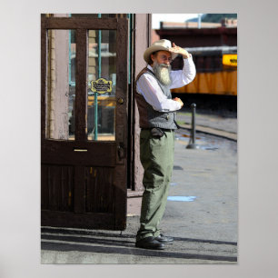 Watching for the Durango & Silverton Train Poster